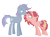 Size: 1252x936 | Tagged: safe, artist:theponygaming, derpibooru import, oc, oc:rocky magic, oc:sunny pop, earth pony, pony, unicorn, base used, female, magical lesbian spawn, male, mare, offspring, parent:pinkie pie, parent:sunset shimmer, parents:mauxie, parents:sunsetpie, simple background, stallion, transparent background