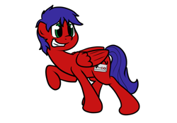 Size: 614x430 | Tagged: safe, artist:bennimarru, derpibooru import, oc, oc only, pegasus, pony, flat colors, simple background, smiling, solo, transparent background