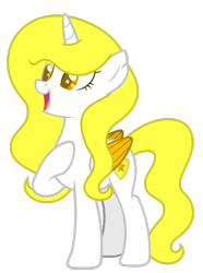 Size: 1024x1374 | Tagged: safe, artist:bloodlover2222, artist:pegasski, derpibooru import, oc, oc only, oc:golden shield, alicorn, pony, alicorn oc, base used, colored pupils, female, horn, mare, simple background, solo, transparent background, wings