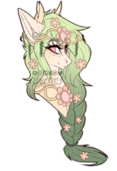 Size: 1280x1867 | Tagged: safe, artist:pinkxei, oc, oc only, oc:antheia, pony, bust, female, mare, portrait, simple background, solo, transparent background