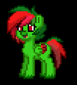 Size: 156x173 | Tagged: safe, derpibooru import, oc, oc only, oc:watermelon limeade, pony, black background, pony town, simple background, solo