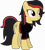 Size: 6400x7115 | Tagged: safe, artist:parclytaxel, derpibooru import, oc, oc only, oc:scarlet arraiza, earth pony, pony, .svg available, absurd resolution, black shirt, clothes, female, gem, heterochromia, jewelry, mare, necklace, shirt, simple background, solo, transparent background, vector