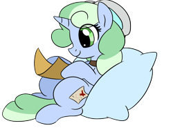 Size: 1500x1125 | Tagged: safe, artist:dudey64, derpibooru import, oc, oc:sweetwater, unicorn, female, filly, goggles, map, pillow, simple background, solo, transparent background