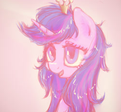 Size: 2880x2664 | Tagged: safe, artist:plotcore, twilight sparkle, twilight sparkle (alicorn), alicorn, pony, bust, crown, jewelry, messy mane, portrait, regalia, solo