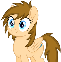 Size: 2700x2718 | Tagged: safe, artist:peahead, oc, oc only, oc:stellar winds, pony, my little pony: the movie, blue eyes, female, movie accurate, movie designs, simple background, smiling, solo, transparent background, vector
