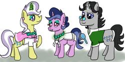 Size: 1366x685 | Tagged: safe, artist:kartaltheartist, derpibooru import, jet set, sea swirl, seafoam, upper crust, pony, unicorn, family, female, male, offspring, parent:jet set, parent:upper crust, parents:upperset, shipping, straight, upperset