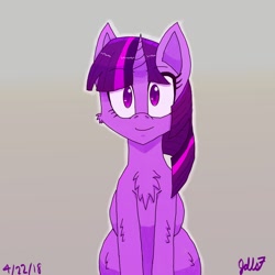 Size: 1024x1024 | Tagged: safe, artist:jdts7, derpibooru import, twilight sparkle, chest fluff, looking at you, solo