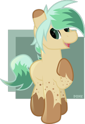 Size: 1350x1977 | Tagged: safe, artist:ponkus, derpibooru import, oc, earth pony, pony, abstract background, green eyes, male, simple background, solo, stallion, transparent background, unnamed oc