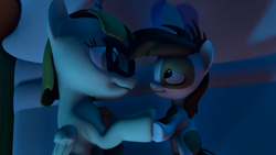 Size: 3840x2160 | Tagged: safe, artist:viranimation, derpibooru import, pipsqueak, zippoorwhill, 3d, bed, female, holding hooves, male, shipping, source filmmaker, straight, zippoorsqueak