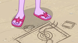 Size: 1146x643 | Tagged: safe, derpibooru import, edit, sci-twi, twilight sparkle, better together, equestria girls, friendship math, feet, flip-flops, legs, nail polish, pictures of legs, sandals, toenails