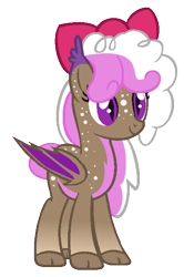 Size: 434x654 | Tagged: safe, artist:venomns, derpibooru import, oc, oc:devil cherry, bat pony, pony, base used, female, mare, simple background, solo, transparent background