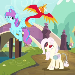 Size: 3073x3073 | Tagged: safe, artist:crystalhearts123yt, derpibooru import, oc, oc only, oc:butterfly bliss, oc:crystal hearts, alicorn, hybrid, phoenix, pony, female, high res, interspecies offspring, mare, offspring, parent:discord, parent:fluttershy, parent:princess cadance, parent:shining armor, parents:discoshy, parents:shiningcadance