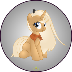 Size: 5000x5000 | Tagged: safe, artist:lakword, derpibooru import, oc, oc:eri still, mouse, pony, unicorn, absurd resolution, calm, female, happy, looking at you, mare, simple background, sitting, solo, transparent background