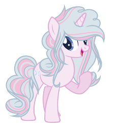 Size: 1355x1447 | Tagged: safe, artist:crystvlx, derpibooru import, oc, oc:sugar ice, pony, unicorn, female, mare, offspring, parent:party favor, parent:pinkie pie, parents:partypie, simple background, solo, transparent background