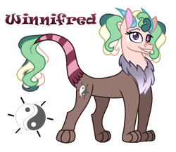 Size: 857x743 | Tagged: safe, artist:andy-hazards, derpibooru import, oc, oc only, oc:winnifred, draconequus, hybrid, black sclera, draconequus oc, female, heterochromia, horns, interspecies offspring, offspring, parent:discord, parent:princess celestia, parents:dislestia, simple background, solo, transparent background