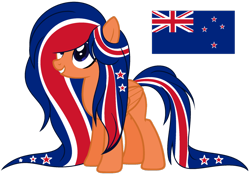 Size: 1024x718 | Tagged: safe, artist:cosmicwitchadopts, derpibooru import, pegasus, pony, female, mare, nation ponies, new zealand, ponified, simple background, solo, transparent background, union jack