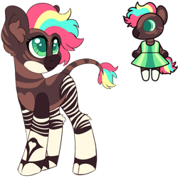 Size: 2000x2000 | Tagged: safe, artist:aegann, derpibooru import, oc, oc only, okapi, simple background, solo, transparent background