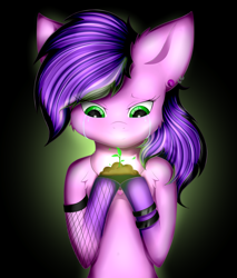 Size: 1024x1203 | Tagged: safe, artist:absolitedisaster08, derpibooru import, oc, oc only, earth pony, pony, crying, female, mare, plant, solo