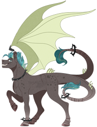 Size: 1000x1306 | Tagged: safe, artist:bijutsuyoukai, derpibooru import, oc, oc:crown, dracony, hybrid, male, simple background, solo, transparent background, two tails