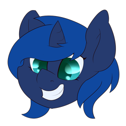 Size: 1501x1500 | Tagged: safe, artist:swiftnicity, derpibooru import, oc, oc only, oc:princess nightwrath, cute, disembodied head, head, simple background, smiling, solo, transparent background