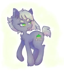 Size: 1000x1105 | Tagged: safe, artist:jackytheripperart, derpibooru import, limestone pie, earth pony, pony, beanbrows, chest fluff, cute, ear fluff, eyebrows, female, hoof fluff, limabetes, looking back, mare, solo