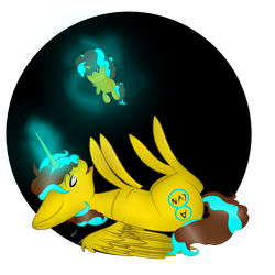 Size: 1024x1024 | Tagged: safe, artist:hestiay, derpibooru import, oc, pony, unicorn, cutie mark, digital, glowing horn, magic, on back, original creation, plushie, simple background, solo, telekinesis, transparent background