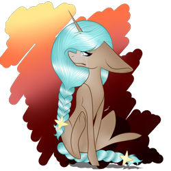 Size: 3000x3000 | Tagged: safe, artist:hestiay, derpibooru import, oc, oc:amino, horse, pony, unicorn, braid, braided tail, digital, simple background, solo, transparent background