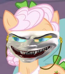 Size: 210x240 | Tagged: safe, derpibooru import, edit, edited screencap, screencap, apple rose, grannies gone wild, cropped, crossover, hexadecimal, nightmare fuel, reboot, reboot series, shirley millner, voice actor joke, wat