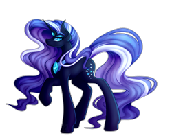 Size: 4601x3753 | Tagged: safe, artist:amazing-artsong, artist:micky-ann, nightmare rarity, pony, unicorn, absurd resolution, eyeshadow, female, looking back, makeup, mare, raised hoof, simple background, solo, transparent background