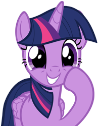 Size: 4336x5544 | Tagged: safe, artist:andoanimalia, derpibooru import, twilight sparkle, twilight sparkle (alicorn), alicorn, pony, a flurry of emotions, absurd resolution, cheek squish, cute, female, grin, looking at you, mare, simple background, smiling, solo, squee, squishy cheeks, transparent background, twiabetes, vector