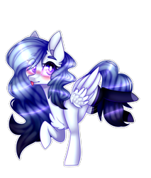 Size: 1819x2133 | Tagged: safe, artist:honeybbear, derpibooru import, oc, pegasus, pony, clothes, female, mare, simple background, socks, solo, tongue out, transparent background