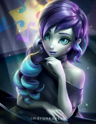 Size: 2550x3300 | Tagged: safe, alternate version, artist:imdrunkontea, derpibooru import, coloratura, equestria girls, female, nail polish, smiling, solo