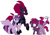 Size: 932x652 | Tagged: safe, artist:picclicker1, derpibooru import, tempest shadow, twilight sparkle, twilight sparkle (alicorn), oc, alicorn, family, female, lesbian, magical lesbian spawn, offspring, parent:tempest shadow, parent:twilight sparkle, parents:tempestlight, shipping, tempestlight