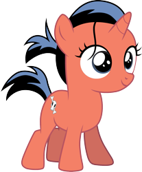 Size: 1001x1207 | Tagged: safe, artist:cloudyglow, idw, thestra, pony, unicorn, friends forever, spoiler:comicff28, cute, female, filly, idw showified, simple background, smiling, solo, transparent background, vector