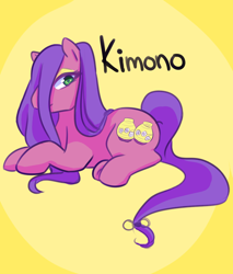 Size: 920x1080 | Tagged: safe, artist:obtusehypotenuse, derpibooru import, kimono, pony, g3, cute, female, g3betes, mare, solo