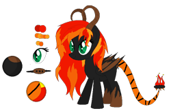 Size: 721x471 | Tagged: safe, artist:space--paws0w0, derpibooru import, oc, oc only, oc:hellfire (ice1517), alicorn, bat pony, bat pony alicorn, demon, demon pony, pony, alicorn oc, bat wings, female, mare, reference sheet, simple background, solo, transparent background