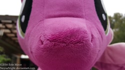 Size: 1024x576 | Tagged: safe, artist:neysanight, cheerilee, close-up, irl, life size, photo, plushie, snout, solo