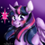 Size: 600x600 | Tagged: safe, artist:mysticcoral, derpibooru import, twilight sparkle, twilight sparkle (alicorn), alicorn, pony, blushing, solo