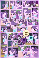 Size: 1200x1800 | Tagged: safe, artist:princessemerald7, derpibooru import, suri polomare, rarity takes manehattan, collage, hug, laughing, smiling, smirk