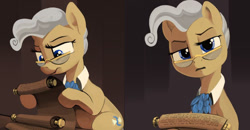 Size: 884x460 | Tagged: safe, artist:dimfann, derpibooru import, edit, mayor mare, earth pony, pony, copypasta, female, looking at you, mare, meme, navy seal copypasta, ponified, scroll, solo, vulgar, what the fuck am i reading