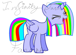 Size: 862x628 | Tagged: safe, derpibooru import, oc, oc only, oc:infinity dash, alicorn, 1000 hours in ms paint, alicorn oc, base used, fanart, mary sue, ms paint, simple background, solo