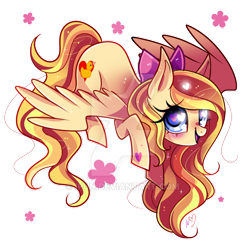 Size: 600x610 | Tagged: safe, artist:ipun, derpibooru import, oc, oc:mimi, pegasus, pony, chibi, female, heart eyes, mare, simple background, solo, transparent background, watermark, wingding eyes