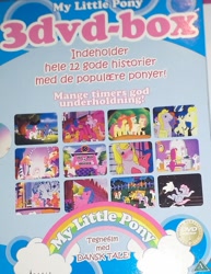 Size: 1095x1420 | Tagged: safe, derpibooru import, screencap, g1, my little pony tales, box, cover, denmark, dvd, nostalgia, older