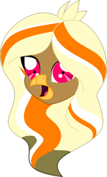 Size: 5119x8482 | Tagged: safe, artist:babyroxasman, derpibooru import, oc, oc only, oc:matcha capuccino, equestria girls, absurd resolution, beak, big eyes, bust, female, simple background, solo, transparent background, vector