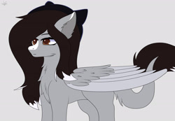 Size: 3114x2160 | Tagged: safe, artist:drarkusss0, derpibooru import, oc, oc:crying eyes, pegasus, pony, female, fluffy, solo, tail