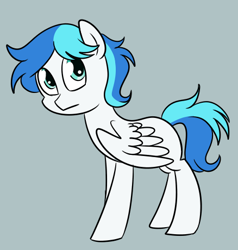 Size: 438x460 | Tagged: safe, artist:espeonna, oc, oc only, pegasus, pony, blank flank, simple background, solo