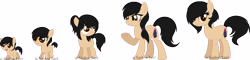 Size: 900x217 | Tagged: safe, artist:t-aroutachiikun, oc, oc only, oc:lovely cupcake, earth pony, pony, age progression, baby, baby pony, female, filly, mare, simple background, solo, transparent background