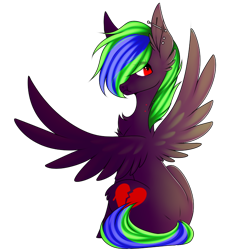 Size: 700x700 | Tagged: safe, artist:hyshyy, derpibooru import, oc, oc:ari, pegasus, pony, female, mare, simple background, sitting, solo, transparent background