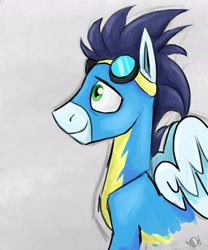 Size: 1700x2040 | Tagged: safe, artist:didisaurus, soarin', pony, clothes, solo, uniform, wonderbolts uniform