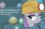 Size: 1216x768 | Tagged: safe, derpibooru import, edit, edited screencap, screencap, maud pie, rock solid friendship, bronybait, cropped, gem cave, helmet, implied fluttershy, irrational exuberance, lamp, mining helmet, smiling, text, when she smiles